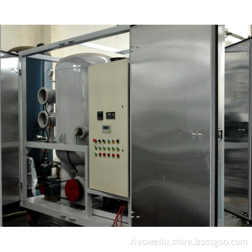 ultra high voltage insulating oil filtering machine to filter gas and water